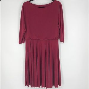 White House Black Market Dress size 12 Wine